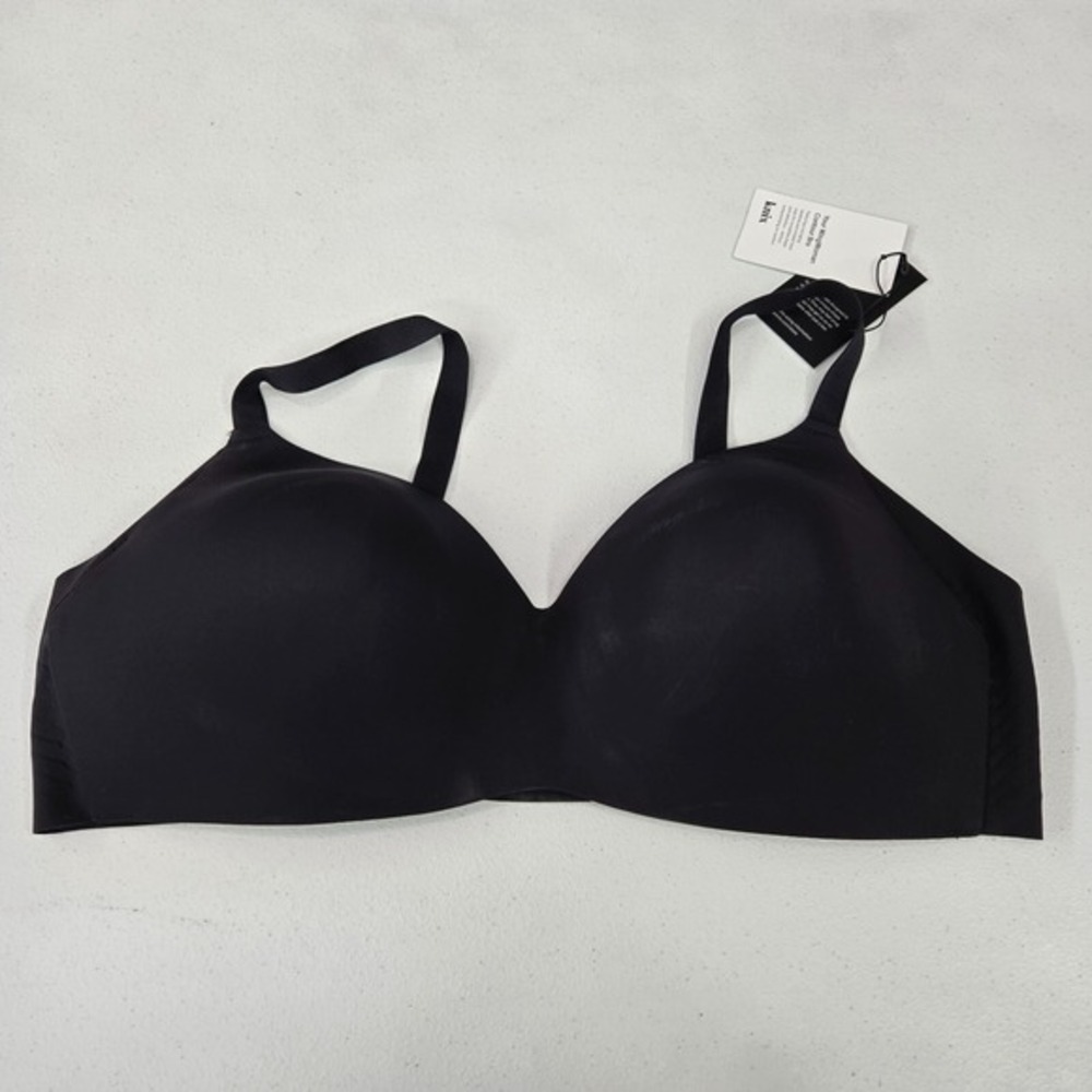 Knix Women Bra 44DD Black WingWoman Countour Wireless Adjustable Straps NWT